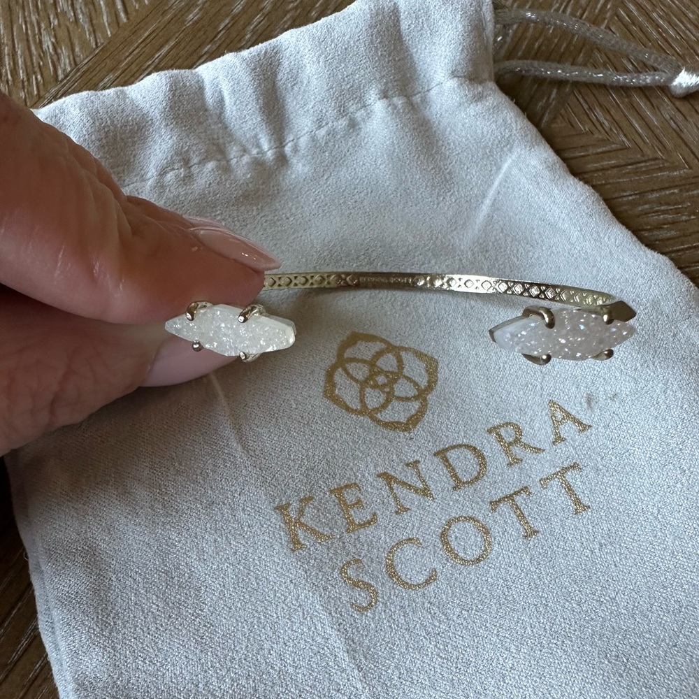 Kendra Scott Iridescent Drusy Cuff Bracelet